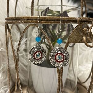Silver earrings